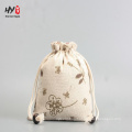 hot sale varied colorful linen drawstring pouch